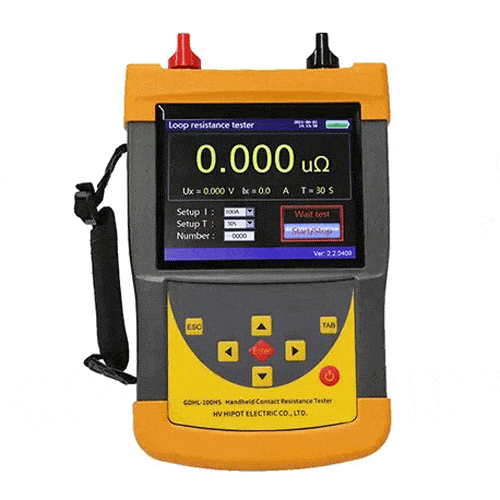 Thiết bị đo điện trở tiếp xúc cầm tay 100A GDHL-100HS - Hãng HV Hipot - Trung Quốc