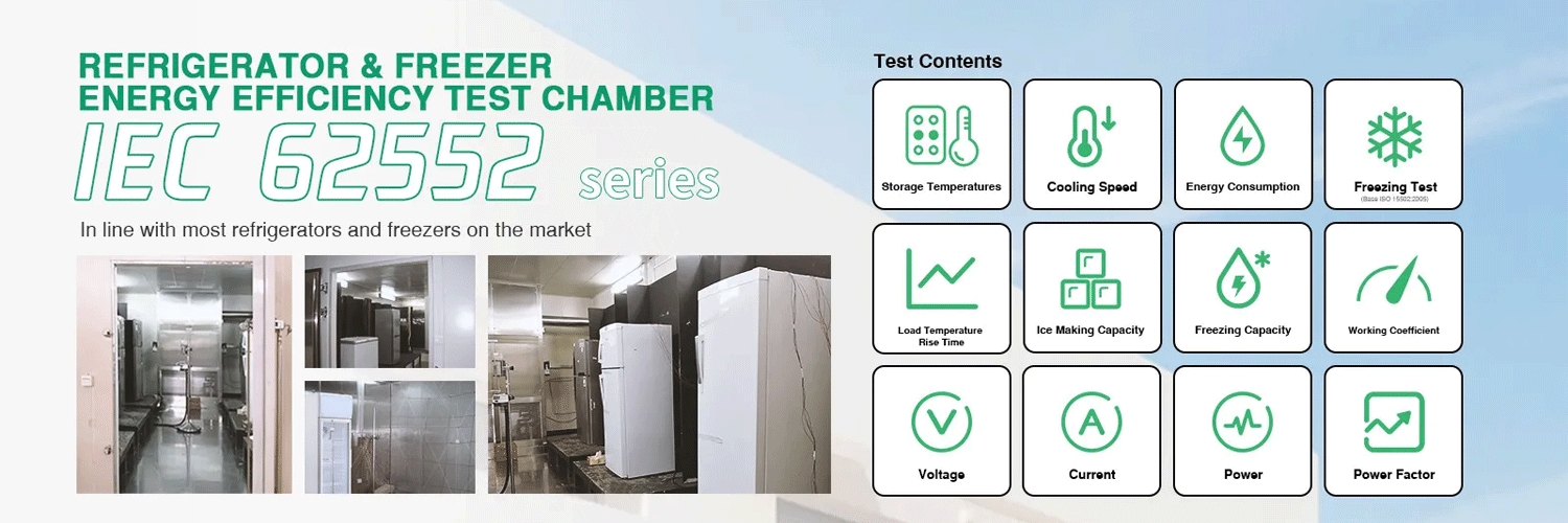 Thiết bị thử nghiệm hiệu suất năng lượng của tủ lạnh tủ đông theo tiêu chuẩn IEC 62552