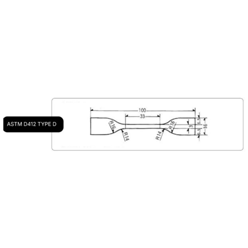 Dao cắt mẫu thử nghiệm hình quả tạ ASTM D412 Die D – Hãng United Test - Trung Quốc