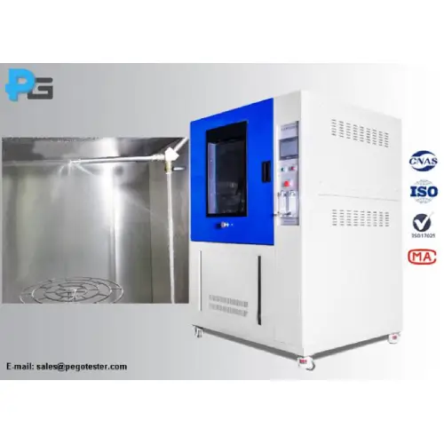 Buồng thử nghiệm phun nước và mưa theo tiêu chuẩn JIS D0203 - Hãng PEGO - Trung Quốc
