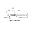 Dao cắt mẫu thử nghiệm hình quả tạ JIS K6251 Type 3 – Hãng United Test - Trung Quốc